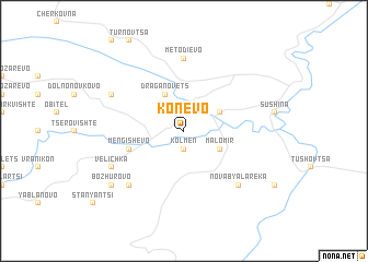 map of Konevo