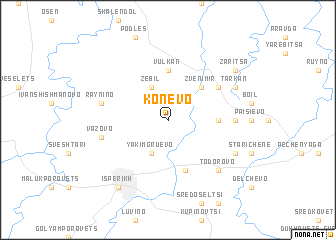 map of Konevo