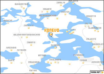 map of Konevo