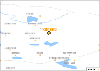 map of Konëvo