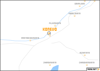 map of Konëvo