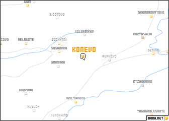 map of Konëvo