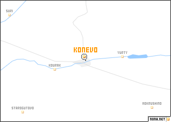 map of Konevo