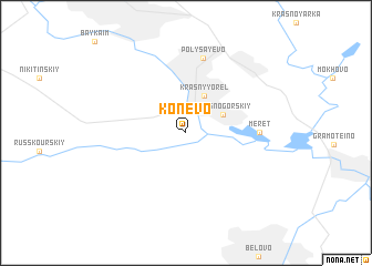 map of Konëvo