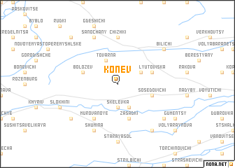 map of Konev