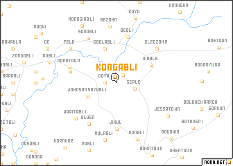 map of Kongabli