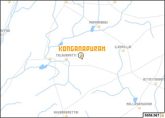 map of Konganāpuram