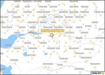 map of Kongdŏng-ni