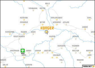 map of Konger