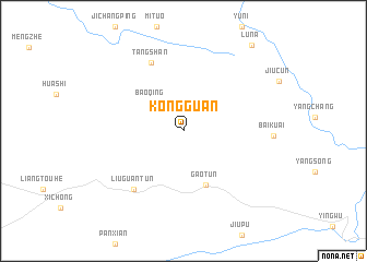 map of Kongguan