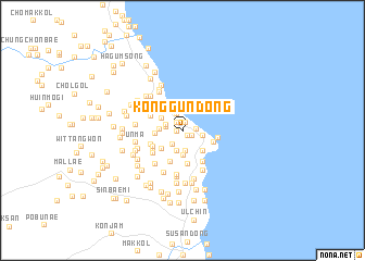 map of Konggun-dong