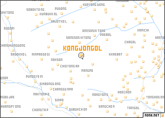 map of Kongjŏn-gol