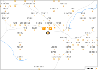 map of Konglé