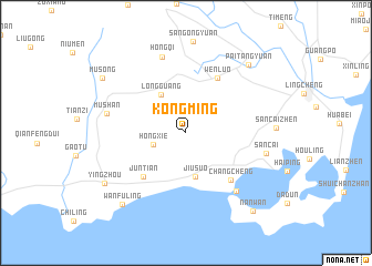 map of Kongming