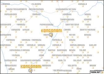 map of Kongonani