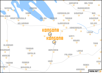 map of Kongona