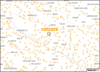 map of Kongora