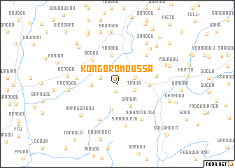 map of Kongoro Moussa