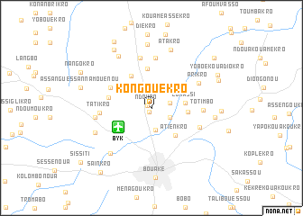 map of Kongouékro