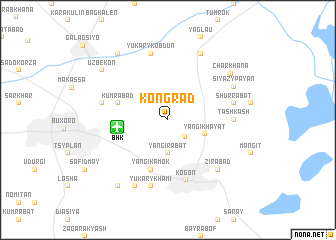 map of Kongrad