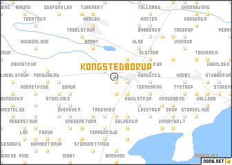 map of Kongsted-Borup