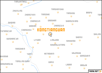 map of Kongtianguan