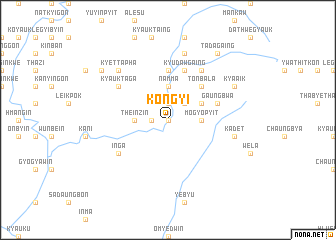 map of Kongyi