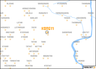 map of Kongyi