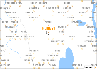 map of Kongyi