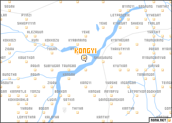 map of Kongyi