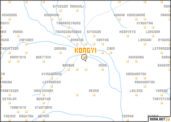 map of Kon-gyi