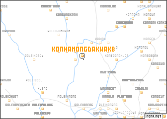 map of Kon Hămong Dak Wâk (1)