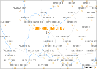 map of Kon Hămong Kơtu (1)