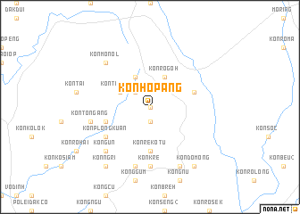 map of Kon Hơpang