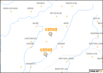 map of Kon Ho