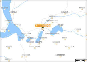 map of Koniakari