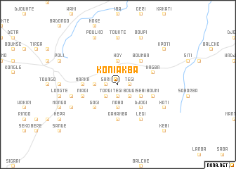 map of Koniakba