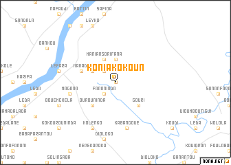 map of Koniakokoun