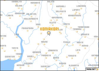 map of Koniakori