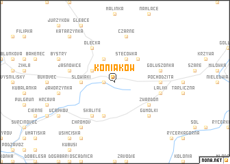 map of Koniaków