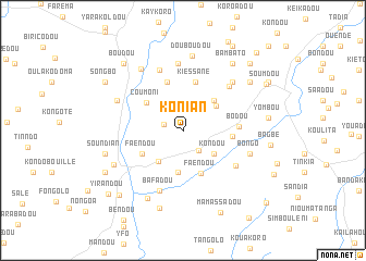 map of Konian