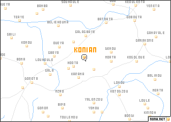 map of Konian