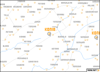 map of Konia