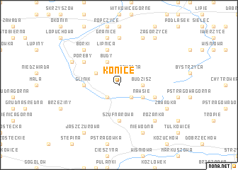 map of Konice