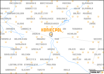 map of Koniecpol