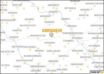 map of Königheim