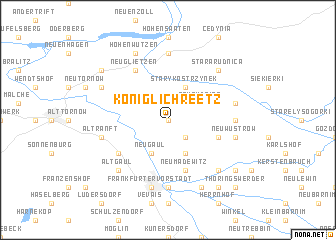 map of Königlich Reetz