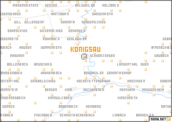 map of Königsau