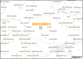 map of Königsbach