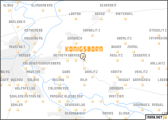 map of Königsborn